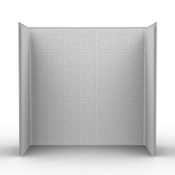 Remodeler Tub/Shower walls - Three Piece 60x30 - Wall Surround w/8 inch Tile Look