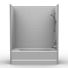 Remodeler Tub/Shower - Four Piece 60x30 - 8 inch Tile Look