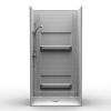 Barrier Free Shower - Four Piece 42x36 - Real Tile Look