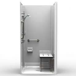 ADA Transfer Shower - Four Piece 40x38 - Smooth Wall Look