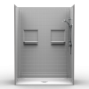 Barrier Free Shower - Five piece 60x32 - Real Tile Look