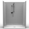 Barrier Free Shower - One piece 60x33 - Classic Tile Look