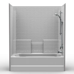 Builder Tub/Shower - One Piece 60x32 - Classic Tile Look