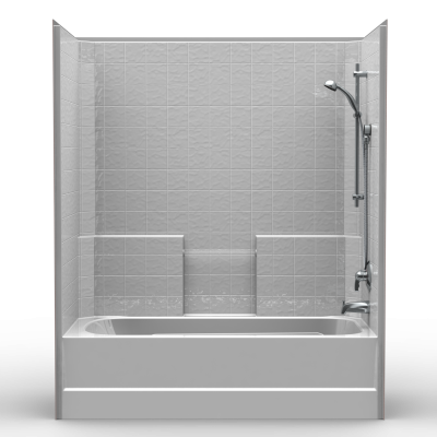 Builder Tub Shower One Piece 60x32 Classic Tile Look
