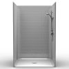 Barrier Free Shower - One piece 51x51 - Classic Tile Look