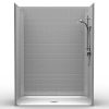 Barrier Free Shower - One piece 60x30 - Classic Tile Look