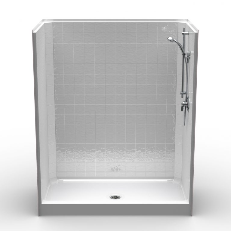 Walk In Curbed Shower Curbed Shower - One Piece 60x37 - 4