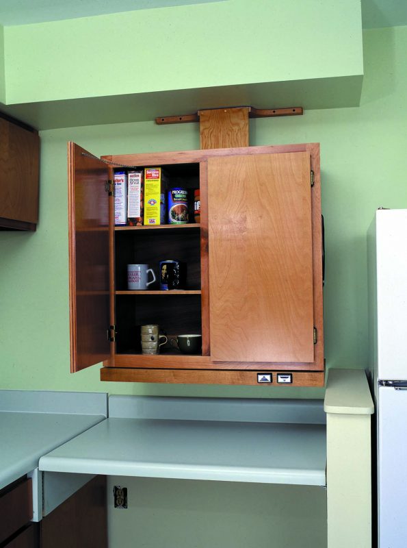 cabinet opened