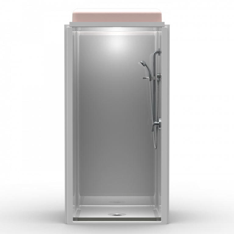 ADA Transfer Shower One Piece 42x38 Smooth Wall Look